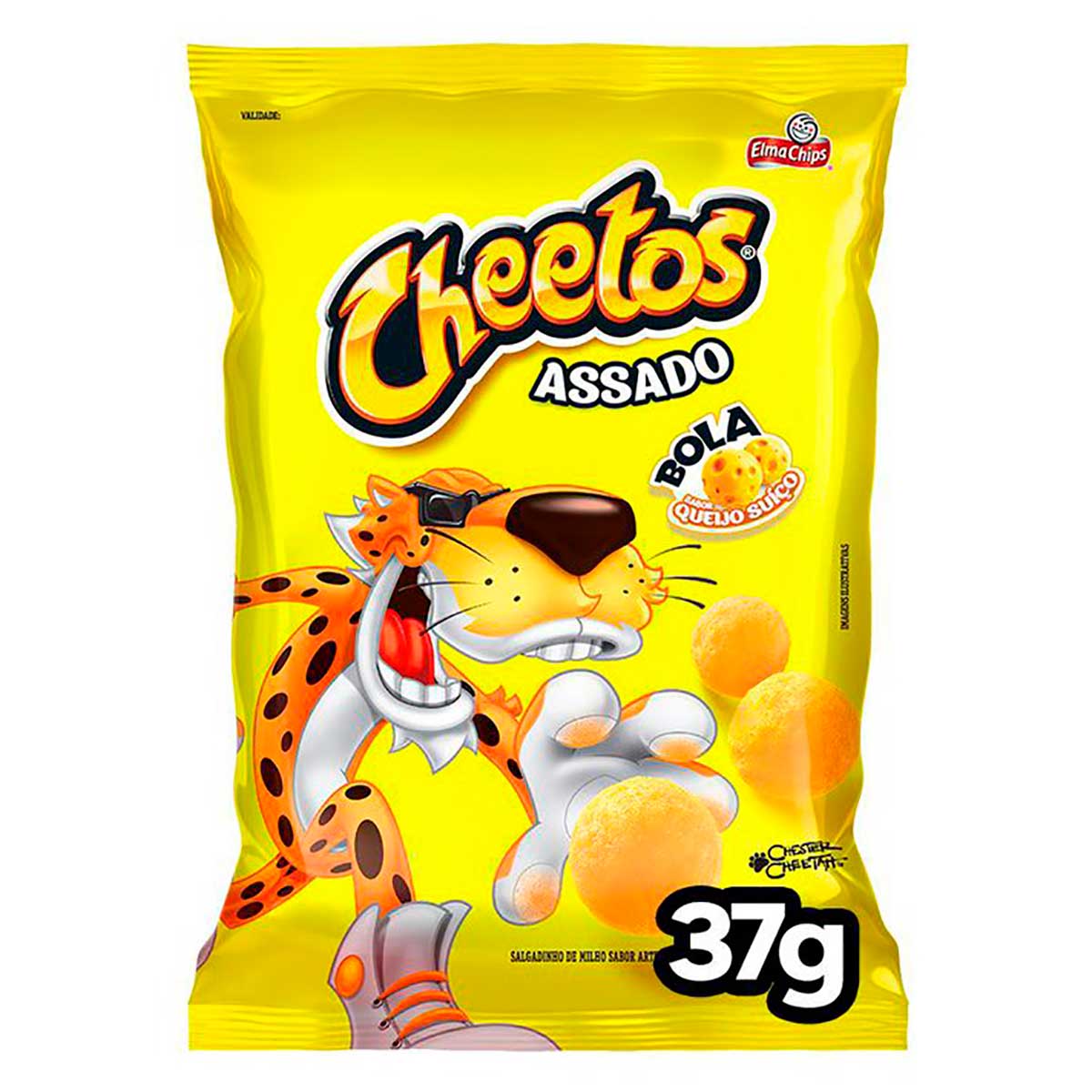 Salgadinho de Milho Bola Sabor Queijo Suiço Elma Chips Cheetos 37g