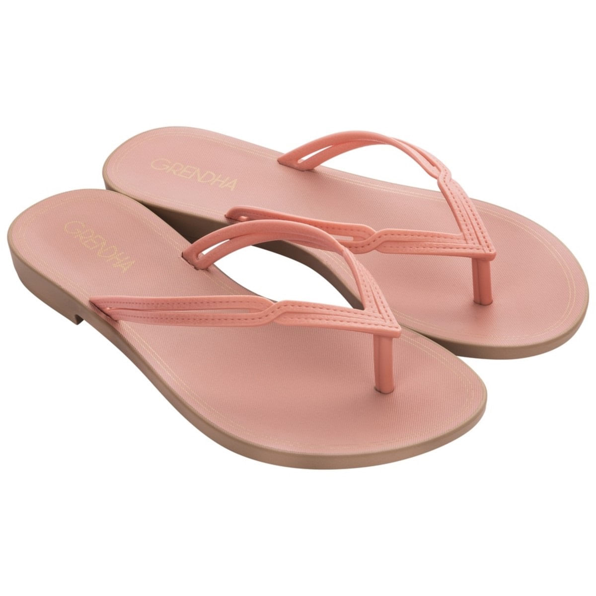 Sandália Rasteira Açai Rose Grendha Tamanho 39/40