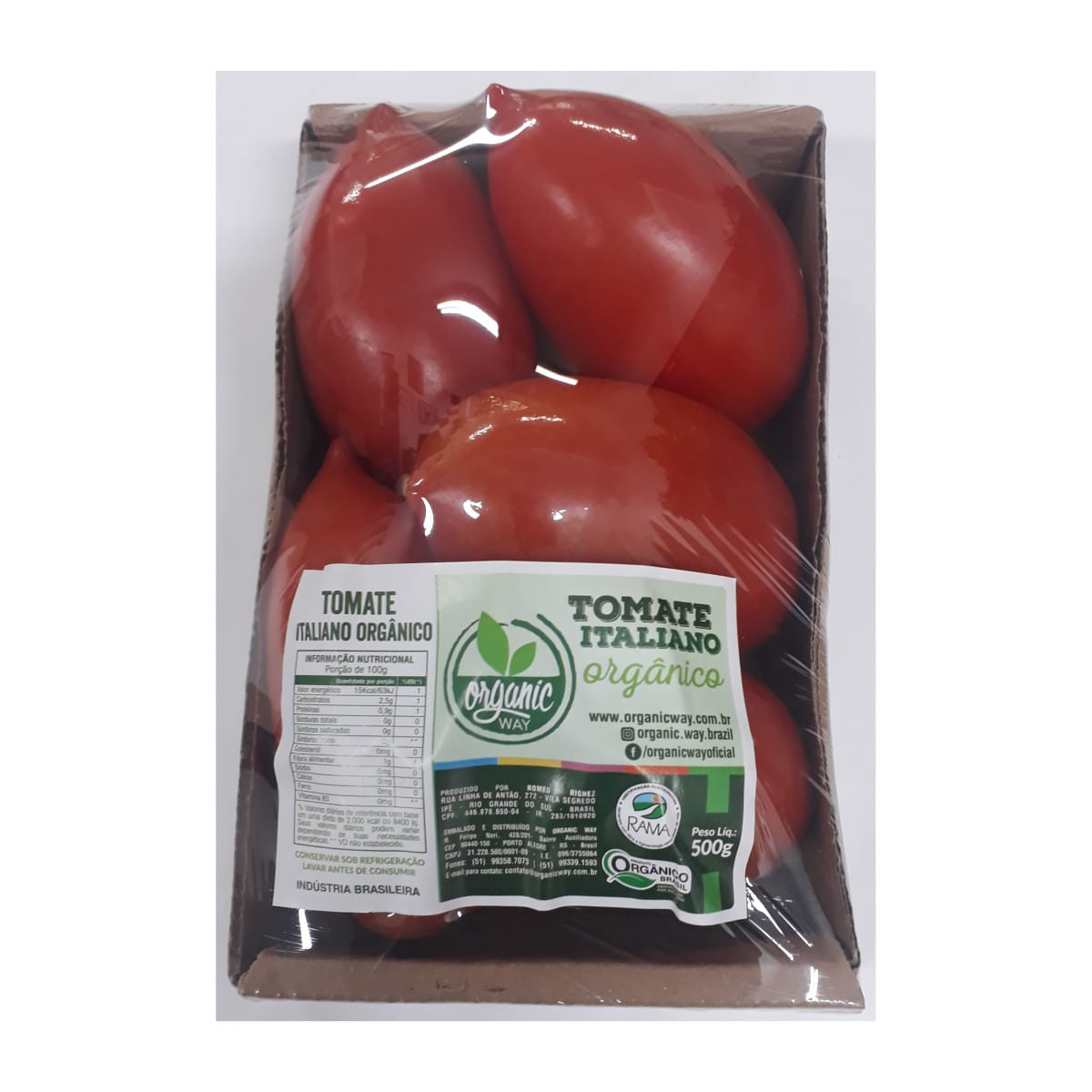 Tomate Italiano Orgânico Organic Way 500 g