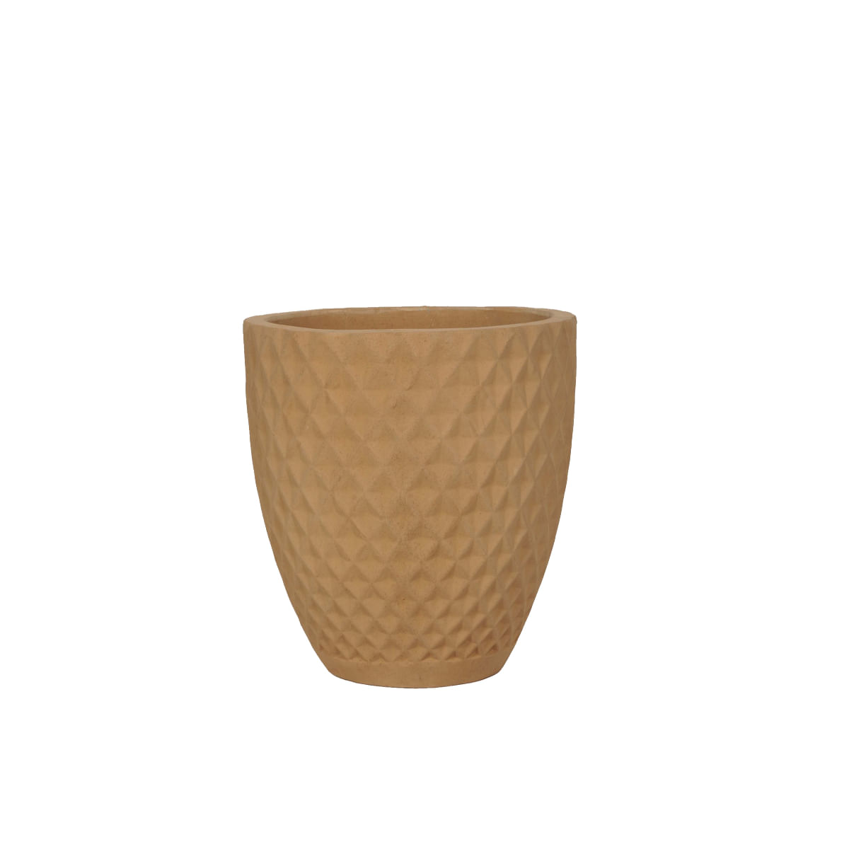 Vaso para Jardim 26 x 26 x 21 cm Carrefour Bege