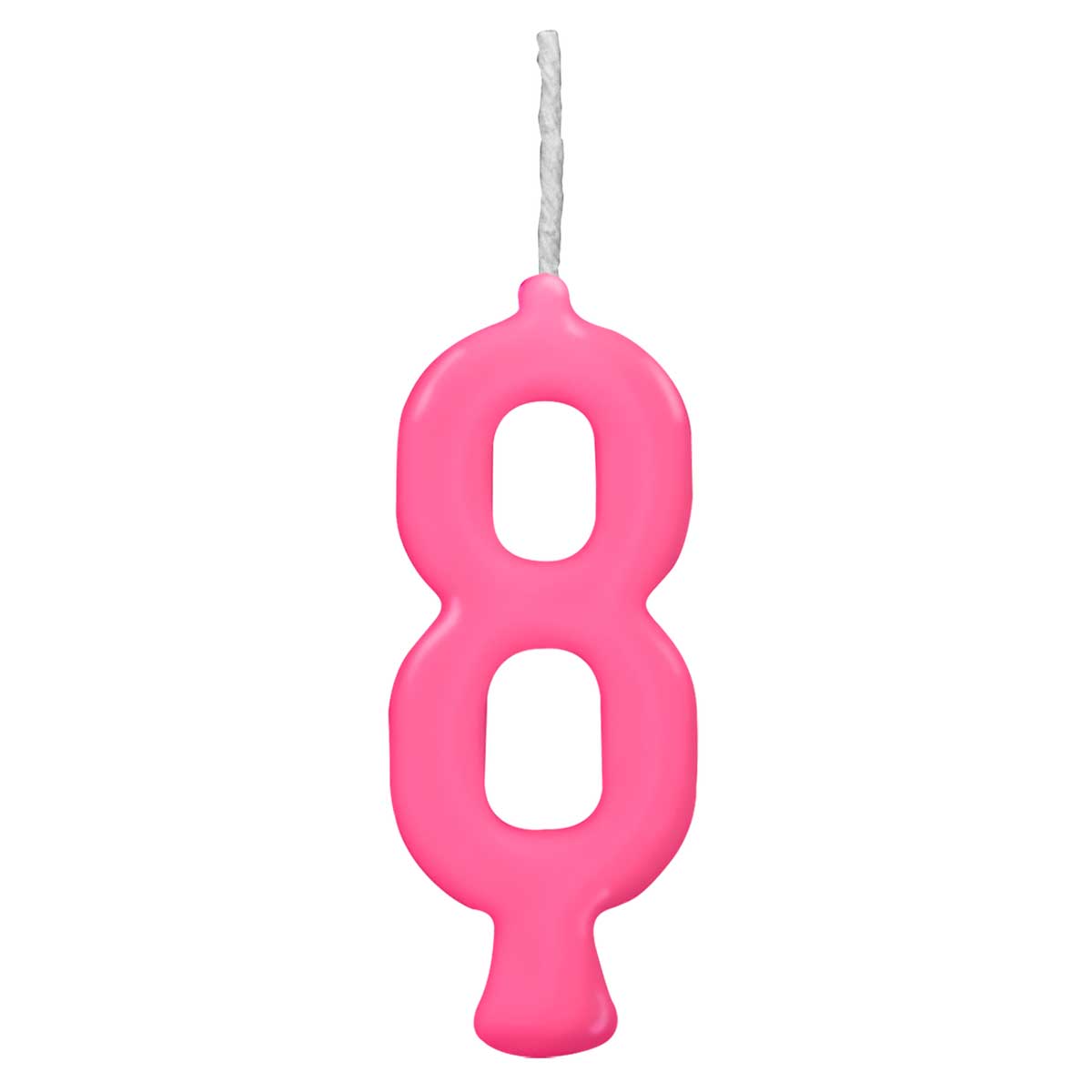 Vela Parabens Pink Numero 8 - 1 Unidade